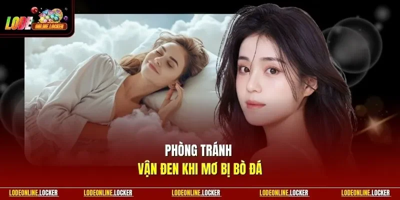 Phòng tránh vận đen khi mơ bị bò đá